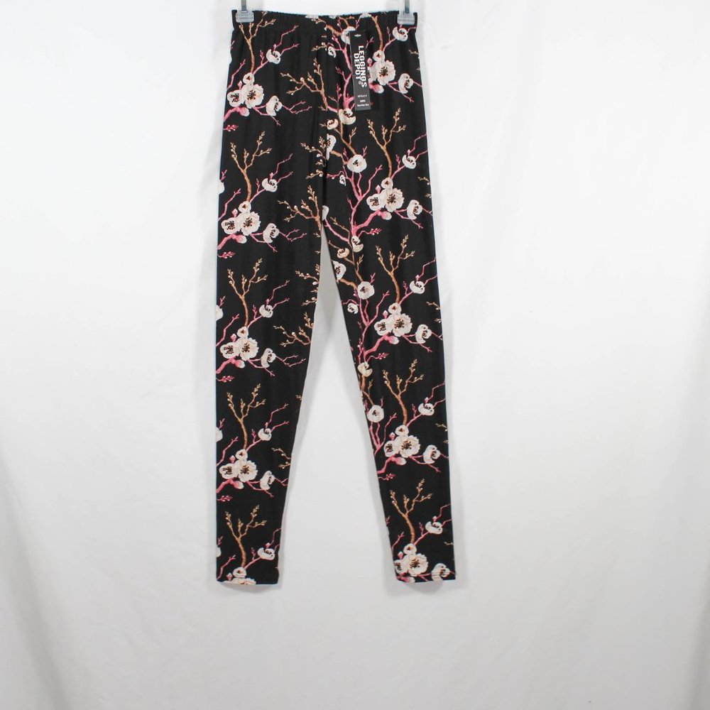 NWT Cherry Blossom Floral Leggings
